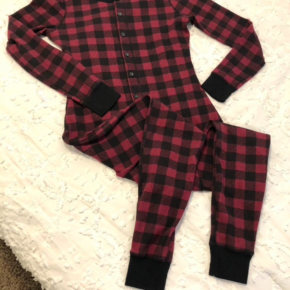 JOCKEY Men's Buffalo Plaid Thermal Underwear